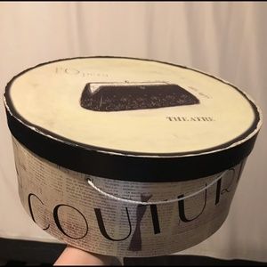 Paris Emily Adams hat box, Paris home decor, storage box